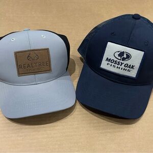 Realtree Fishing Cap - Light Gray and Black Mossy Oak Fishing Hat